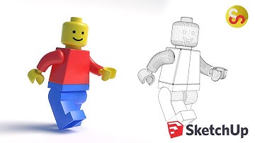 Modeling a Lego Figure – Sketchup Time-lapse Tutorial