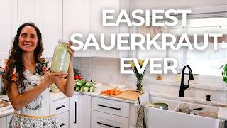 Easy homemade sauerkraut: Just 2 Ingredients!
