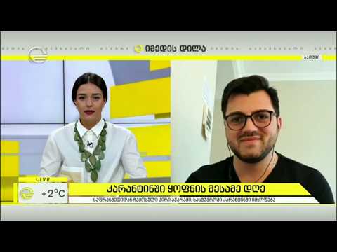 კარანტინში ყოფნის მესამე დღე - რას ყვება საფრანგეთიდან ჩამოსული გიორგი ნათენაძე?