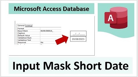 Input Mask Short Date Microsoft Access