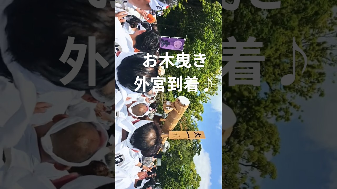 お木曳き 外宮到着♪ 2026年5月22日