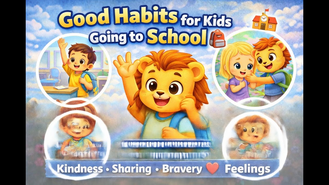 Good Habits for Kids Going to School 🎒 | Leo Learns Emotions, Manners & Confidence 