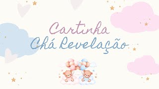 Cartinha Chá Revelação - Voz De Bebê Carta Do Bebê Para Os Pais E Família