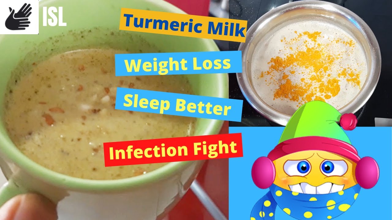  41 Haldi Turmeric Milk Weight Loss Sleep Better Infection Fight Indian Sign Language