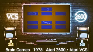 Brain Games - 1978 - Atari 2600 ( Atari VCS ) Profile
