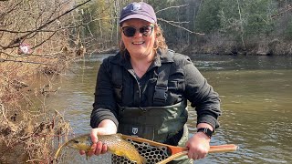 River Fishing for Trout With my Mom!! PB Brown Trout & First STEELHEAD of the Year! by ThreeAnglers Fishing&Hunting 305 views 2 months ago 5 minutes, 15 seconds