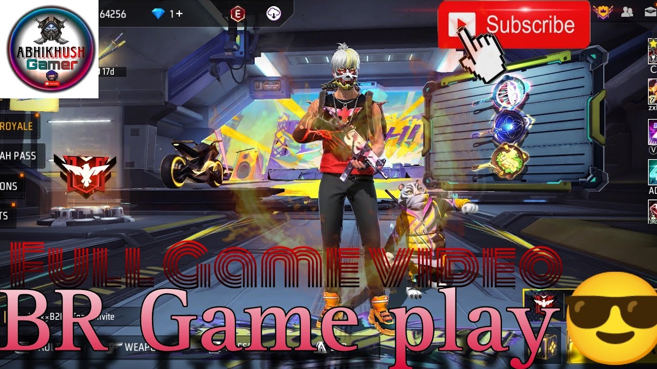 Free Fire playing BR with friends Full Game video BR Game Play. 😎😱 ...