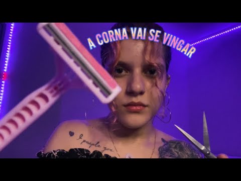 ASMR || RASPANDO SEU CABELO DEPOIS QUE VOCÊ ME TRAIU