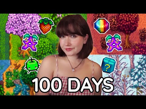 I played 100 Days of Stardew Valley 1.6