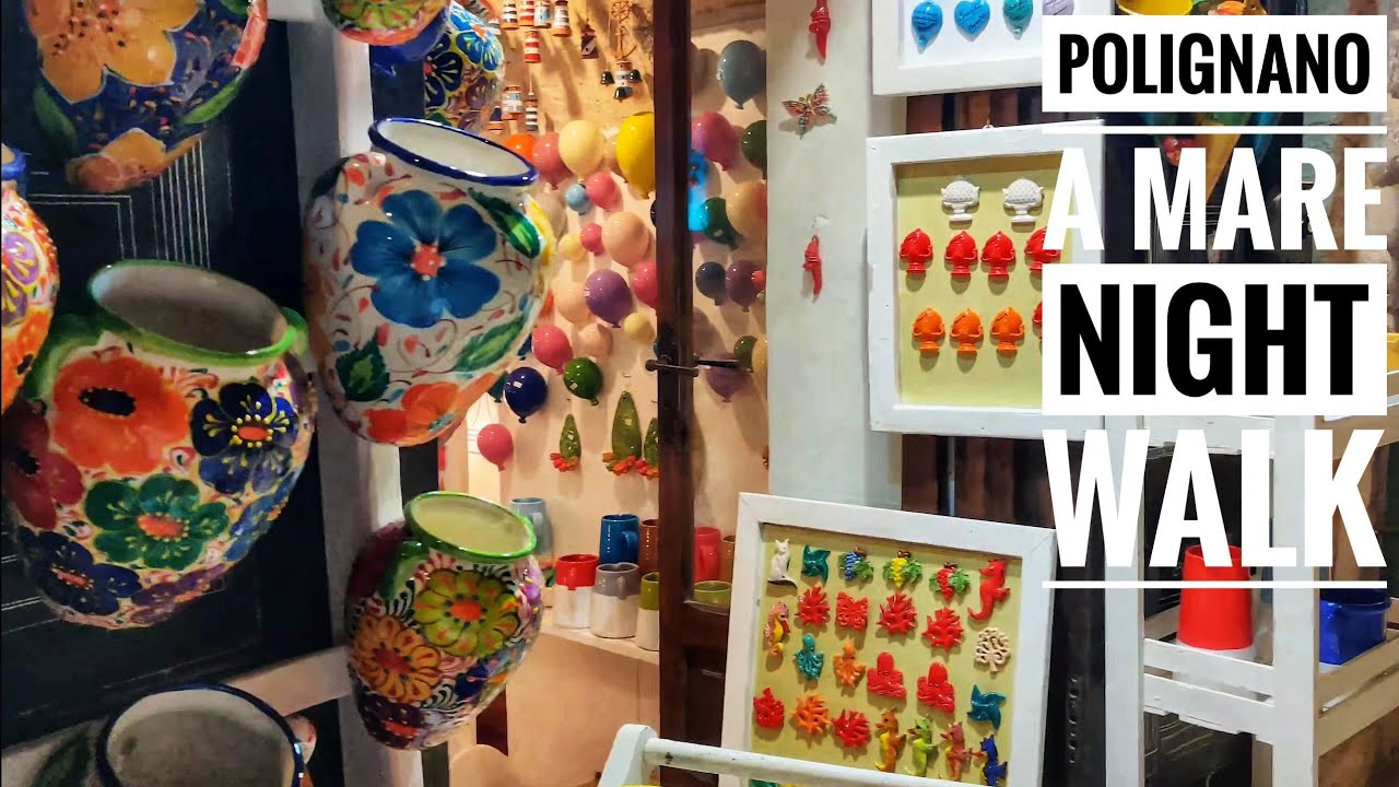 POLIGNANO A MARE/ PUGLIA - NIGHT WALK 🌚🌚 🇮🇹🇮🇹 [4K] / ITALY 