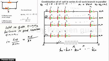 CE 29 condition of maximum current for N number of cells