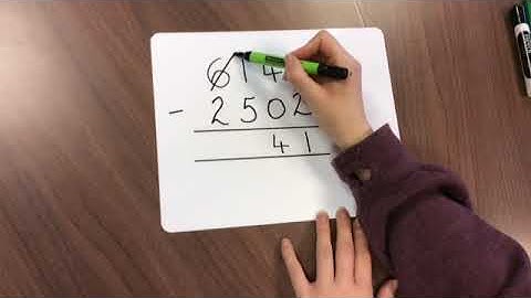 Four-digit Column Subtraction