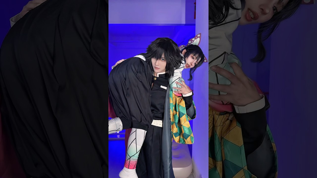 2 vs 1, easy win. 二打一穩了 #cosplay #demonslayer #鬼滅の刃 #鬼滅之刃 #富岡義勇 #胡蝶忍