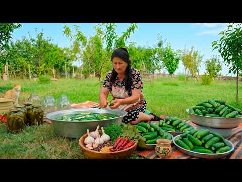 Cooking on a Mountain Cliff! Grandma's Secret Winter Pickle Recipe & Village Feast