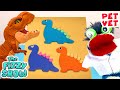 Fizzy The Pet Vet Crafts DIY Play Doh Dinosaurs With Phoebe 🦖 🦕 | Fun Videos For Kids