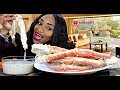 King Crab legs with Alfredo Sauce