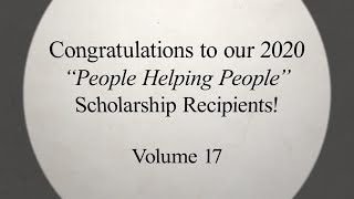 2020 "People Helping People" Scholarship Recipients, Vol. 17