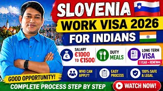 Slovenia Work Visa 2026 🇸🇮 | Indians Salary €1000–€1500 | Full Process + Jobs