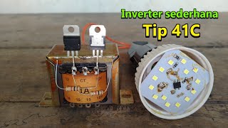 Making a simple TIP 41C INVERTER