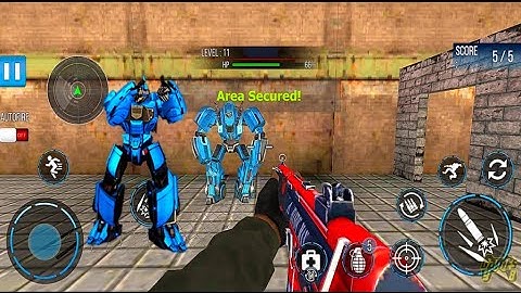 Prado Robot Car Transform Game 2021: Prison Escape Robot Mission - Android Gameplay