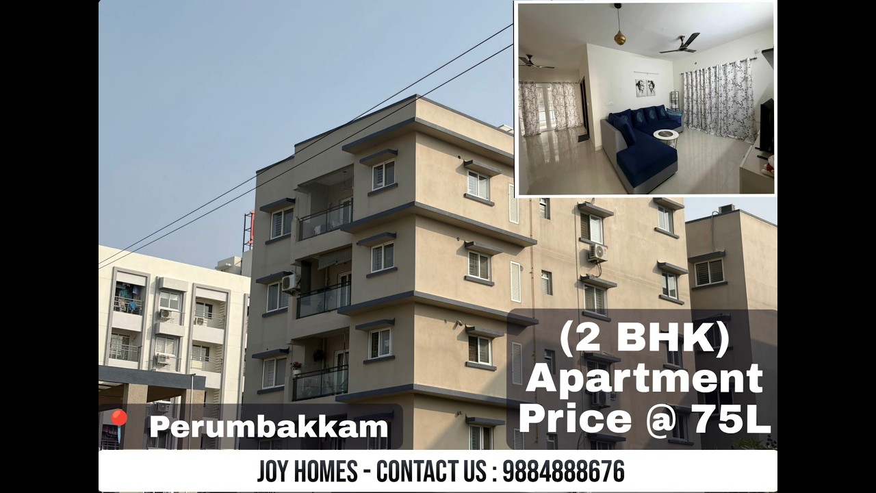 Premium Apartment for Sale in Bolineni IRIS, Perumbakkam | 2BHK Flat |  1055 Sq Ft | @ 75 Lakhs