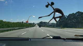 Cabeça De Sirene Ustador Apareceu Na Estrada - Giant Siren Head On The Road Horror Short Film