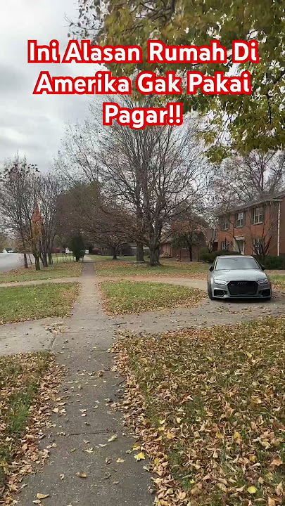 INI ALASAN RUMAH DI AMERIKA GAK DIPAGAR!! #amerika #luarnegeri