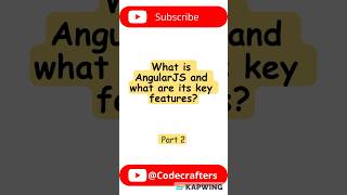 Part 2 || What is AngularJS and what are its key features || #javascriptdev | #javascriptinterview