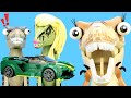 Lego jurassic world stop motion  girl trex car repo  dino soap opera  reptibian bricks