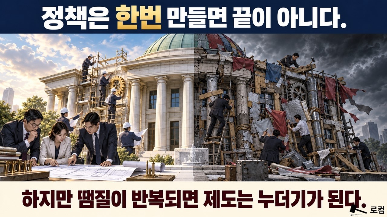 정책은 한번 만들면 끝이 아니다.