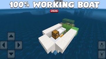 How to Build MOVING SHIP in Minecraft Pocket Edition & Bedrock