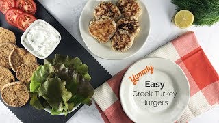 How to make easy greek turkey burgers ...