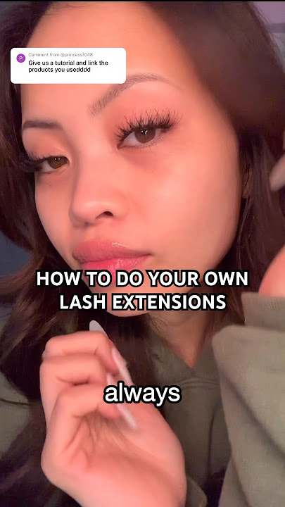 DO YOUR LASH EXTENSIONS AT HOME! ❤️ (tutorial)