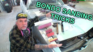 How To Sand BONDO For Primer - Do It Yourself Paint And Body 'FOR BEGINNERS'