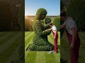 Mother & Baby Living Topiary Sculpture! Emotional Garden Magic 🌿👩👦✨