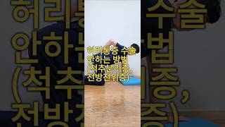 허리통증 수술 안하는 방법(척추분리증, 전방전위증) #허리통증  #허리디스크 #허리통증운동  #허리디스크운동