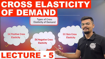 Cross Elasticity of Demand | Types of Cross Elasticity of Demand | Economics | Lecture 5 | UGT
