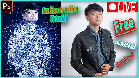 Ice Storm Photoshop Action tutorial