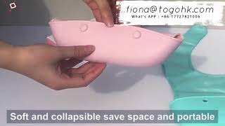 custom-made silicone baby bib