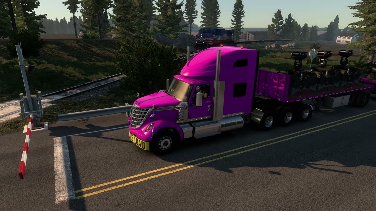 Internaional LoneStar | Moviendo cuchara de mordaza 24 tonelada | American Truck Simulator | 