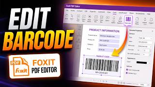 How to Update Barcode Data in Fillable PDF Forms Using Foxit PDF Editor