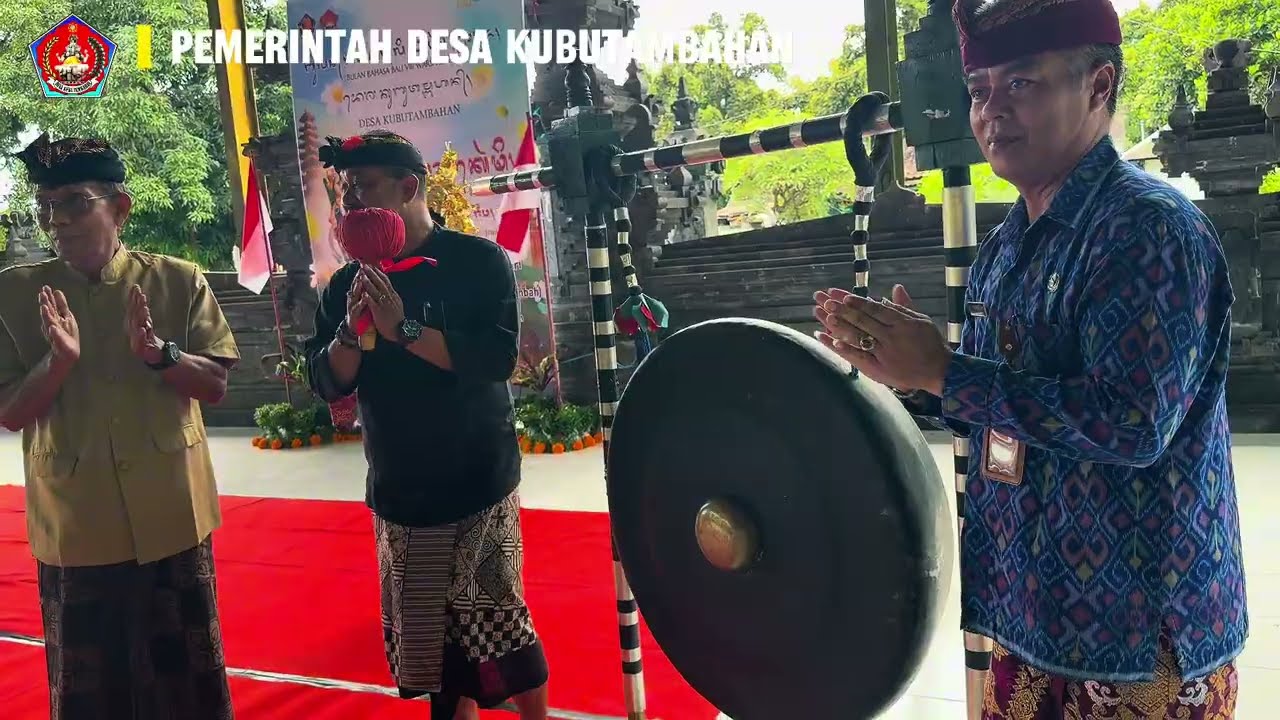 GEMA GONG PERBEKEL KUBUTAMBAHAN-TANDA RESMI BULAN BAHASA BALI VIII DIMULAI