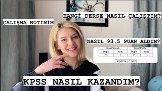 Kpssden Nasil 935 Puan Aldim? Nasil Ders Çaliştim? Kpss Önli̇sans