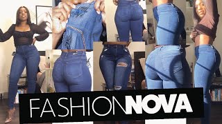 #fashionnova #fashionnovahaul #novababe today i'm doing fashion nova
denim jeans haul. this one for my thick thighs, big booty, slim waist
sisters who strugg...