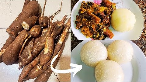Cassava FUFU MAKING | no blender, no mortar  #cassavafufurecipe