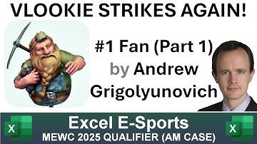 Live attempt at the (other) 2025 Excel World Cup qualifier round (AM session)