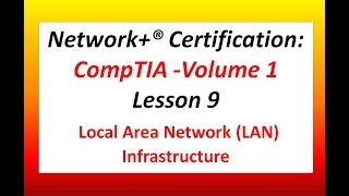 Network+® Certification: CompTIA -Volume-1-Lesson-9-Local Area Network (LAN) Infrastructure
