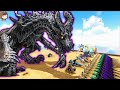 Eater of Worlds Alduin from Skyrim VS Mod Dinousars | ARK Mod Battle Ep.430