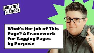 Famous What's the Job of This Page? Analytics Page Tagging Framework Profile