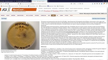 MycoCosm: Comparative Genomics Tools